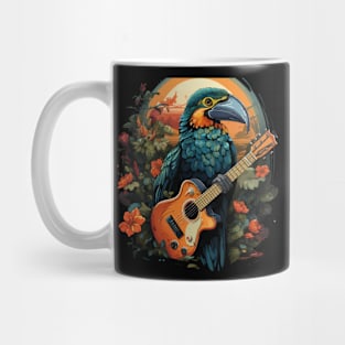 Hornbill Playing Guitar Mug